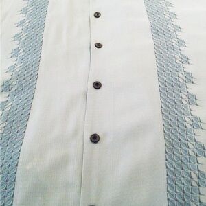 Tommy Bahama Camp Shirt with Blue Design